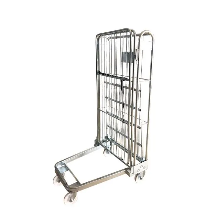 3 Sided Foldable Supermarket Roll Container